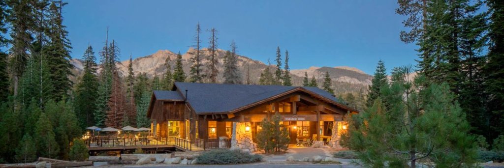 a view of Wuksachi Lodge in the Sequoia National Forest